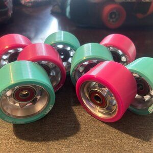 Riedell Skates Radar Halo Alloy 59mm Indoor Skate Wheels $130